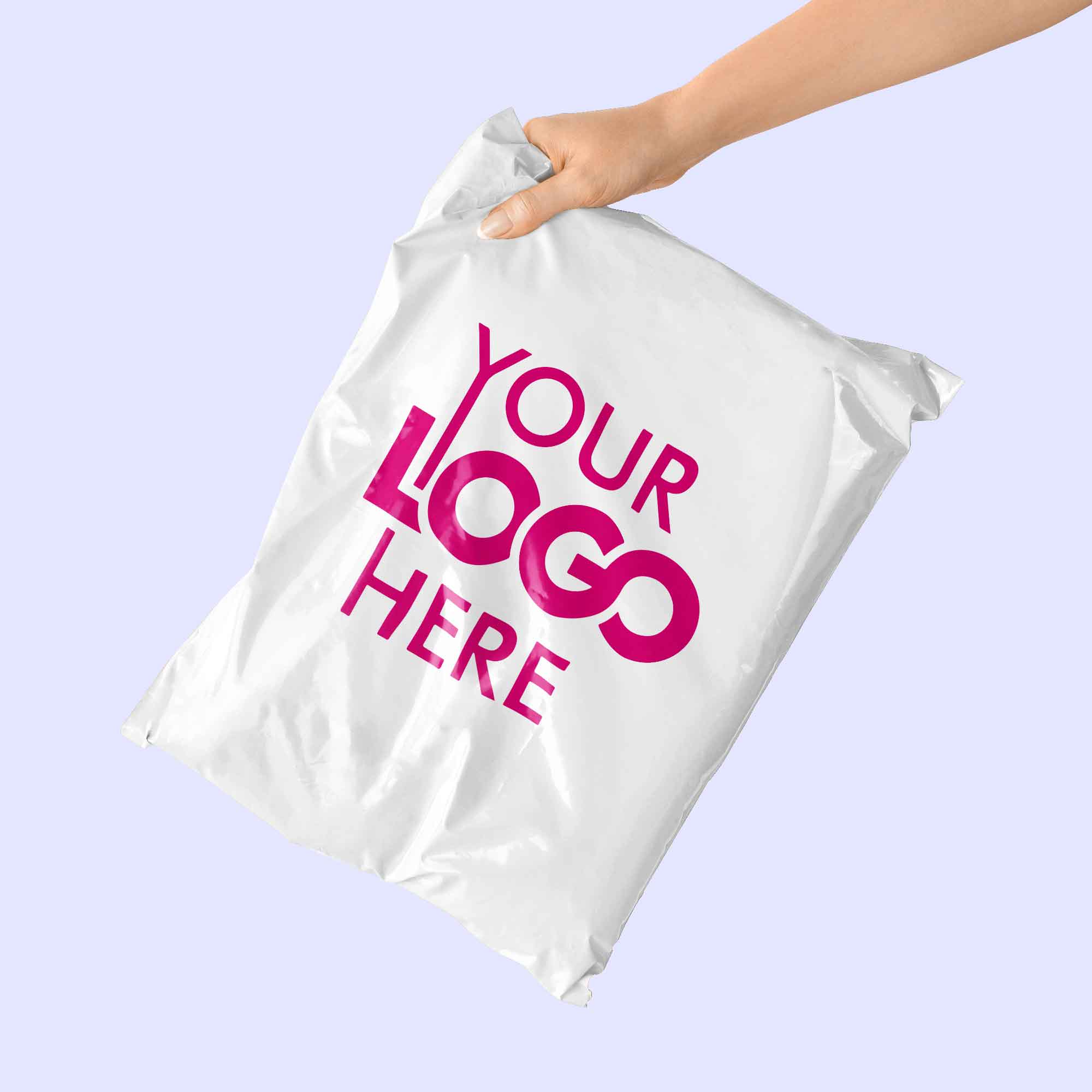 Cheap Custom Pink Recyclable Mailing Bags