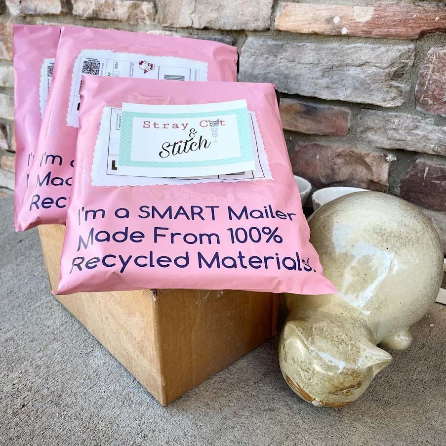 Pink Eco-Friendly Poly Mailers